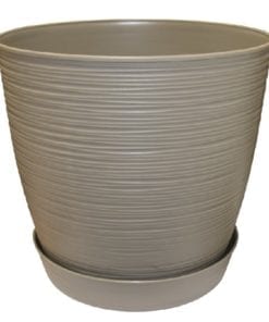 Maceta Redonda Estilo Piedra 33x30 cm - Rey