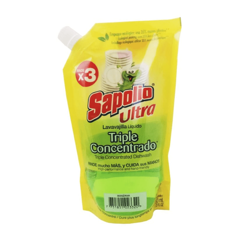 Lavavajilla liquida doypack 450 ml. Limon - Sapolio