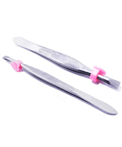 Pinzas de acero para cejas - Delfin
