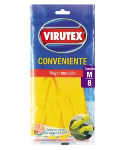 Guante Amarillo Conveniente #8 Talla M - Virutex
