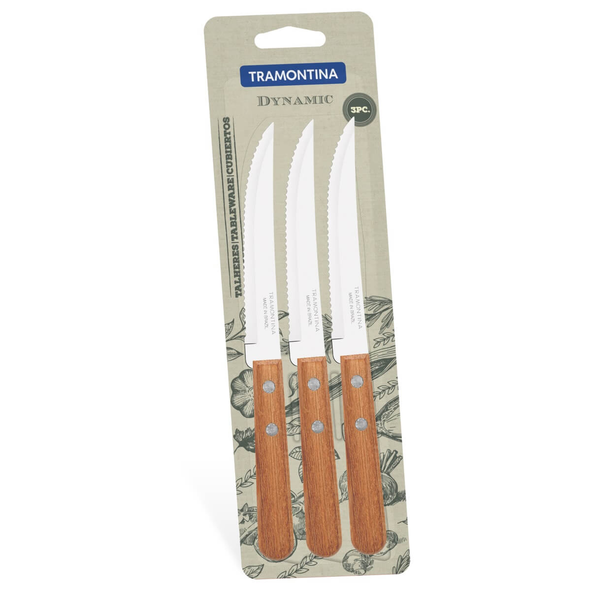 Cuchillo x3 Madera 22300/305 - Tramontina