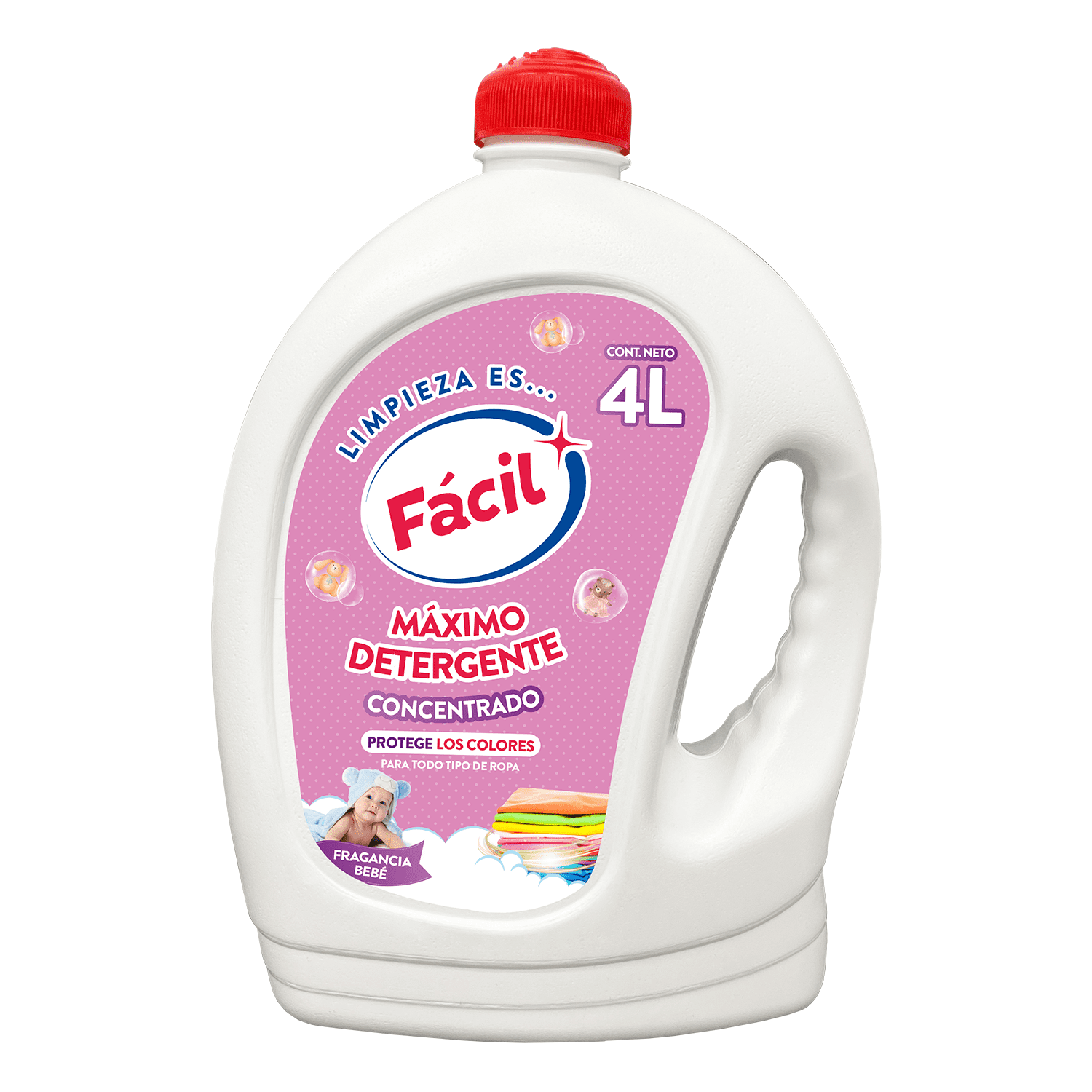 Detergente Líquido 4 Lt. Bebé - Fácil
