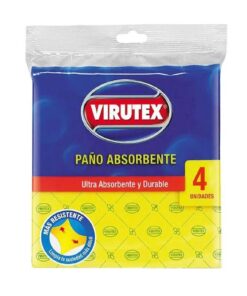 Paño absorbente amarillo x4 (Virutex)