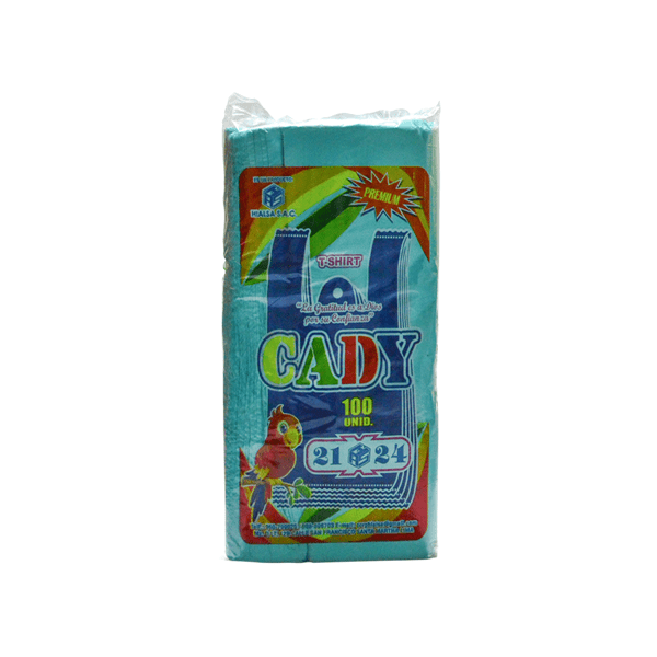 BOLSA C/ASA 21X24 (COLOR) PQT. X100