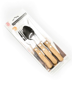 Set de cubiertos x3 Madera (Nice)