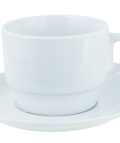 TAZA Y PLATO INCA 7 OZ BLANCO - 111
